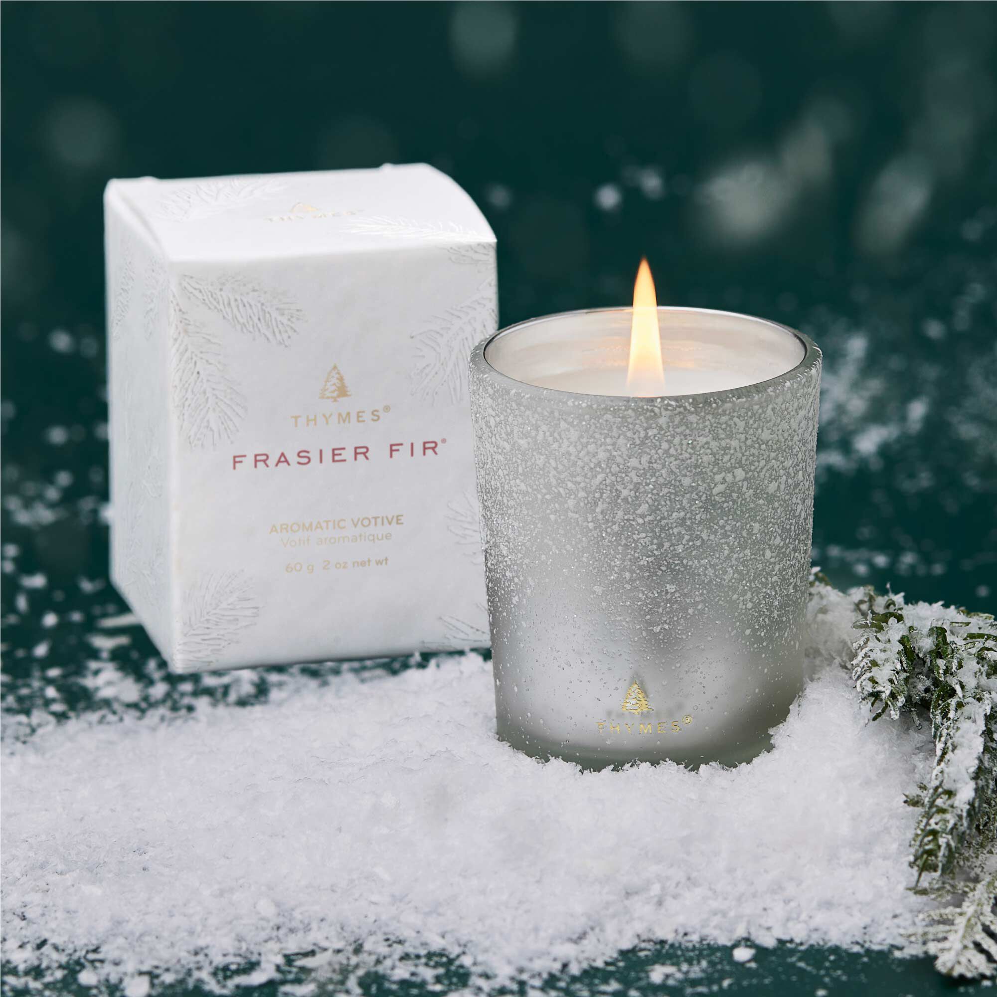 Frasier Fir® Flocked Votive Candle - Image 2