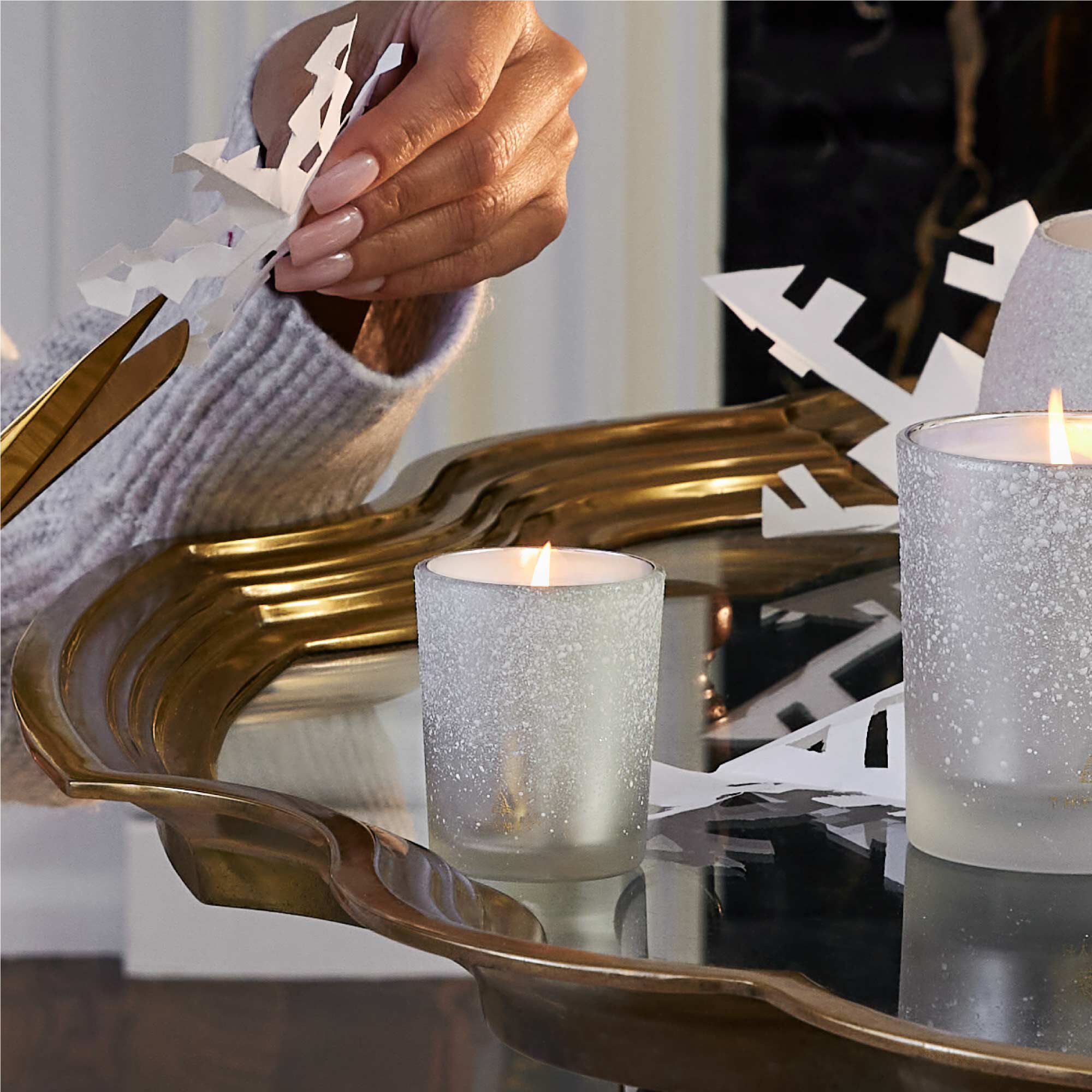 Frasier Fir® Flocked Votive Candle - Image 3
