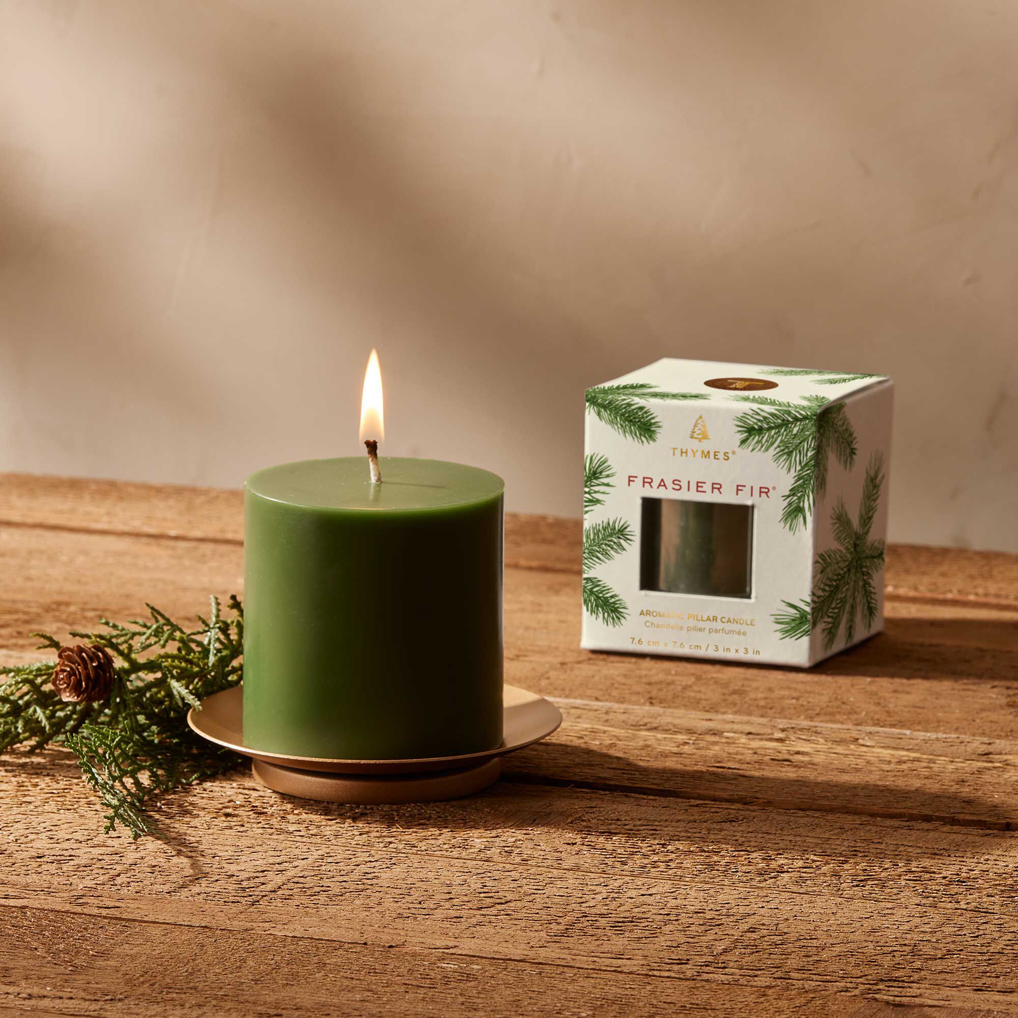 Frasier Fir? Pillar Candle. Small - Image 2