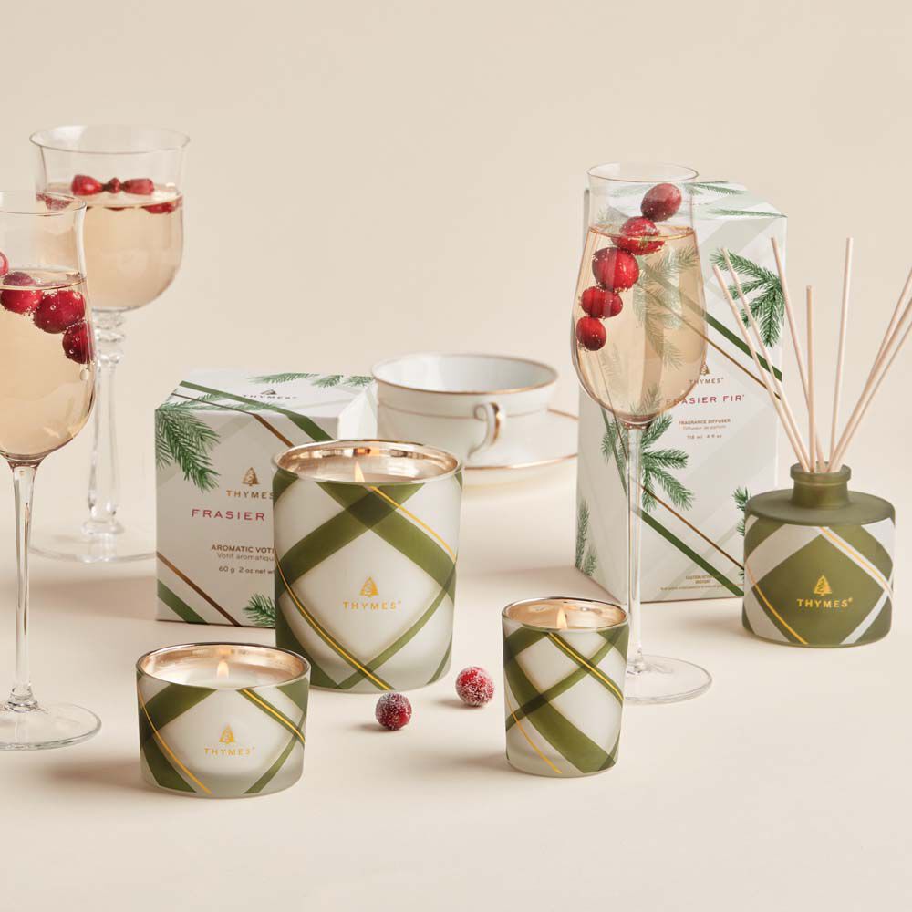 Frasier Fir? Frosted Plaid Petite Reed Diffuser - Image 4
