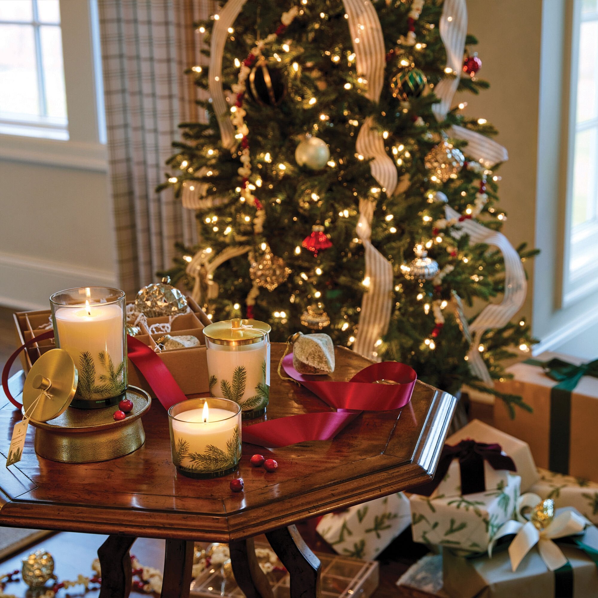 Frasier Fir? Heritage Medium Pine Needle Luminary - Image 4
