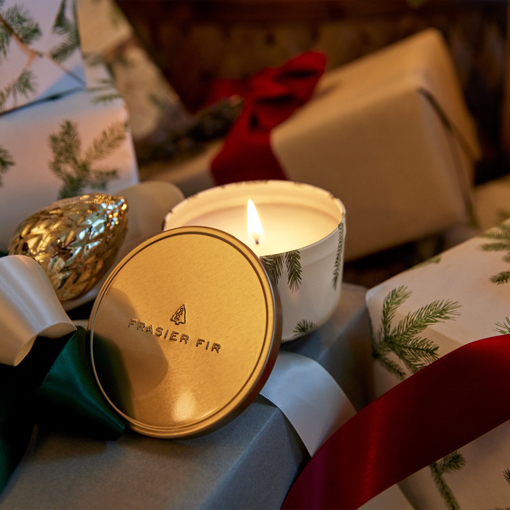 Frasier Fir? Candle Tin with Gold Lid - Image 3