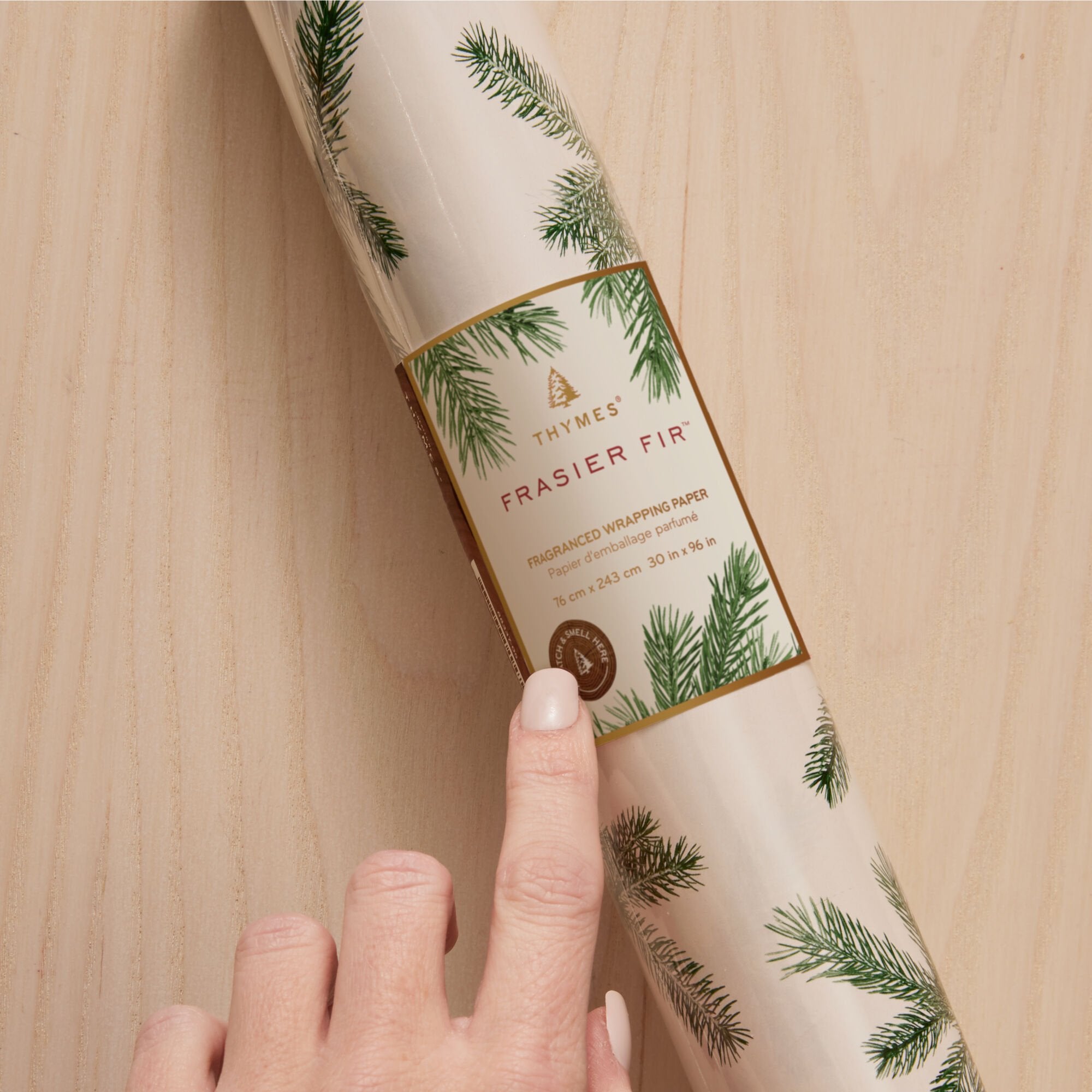 Frasier Fir® Fragranced Wrapping Paper. 2 pack - Image 3