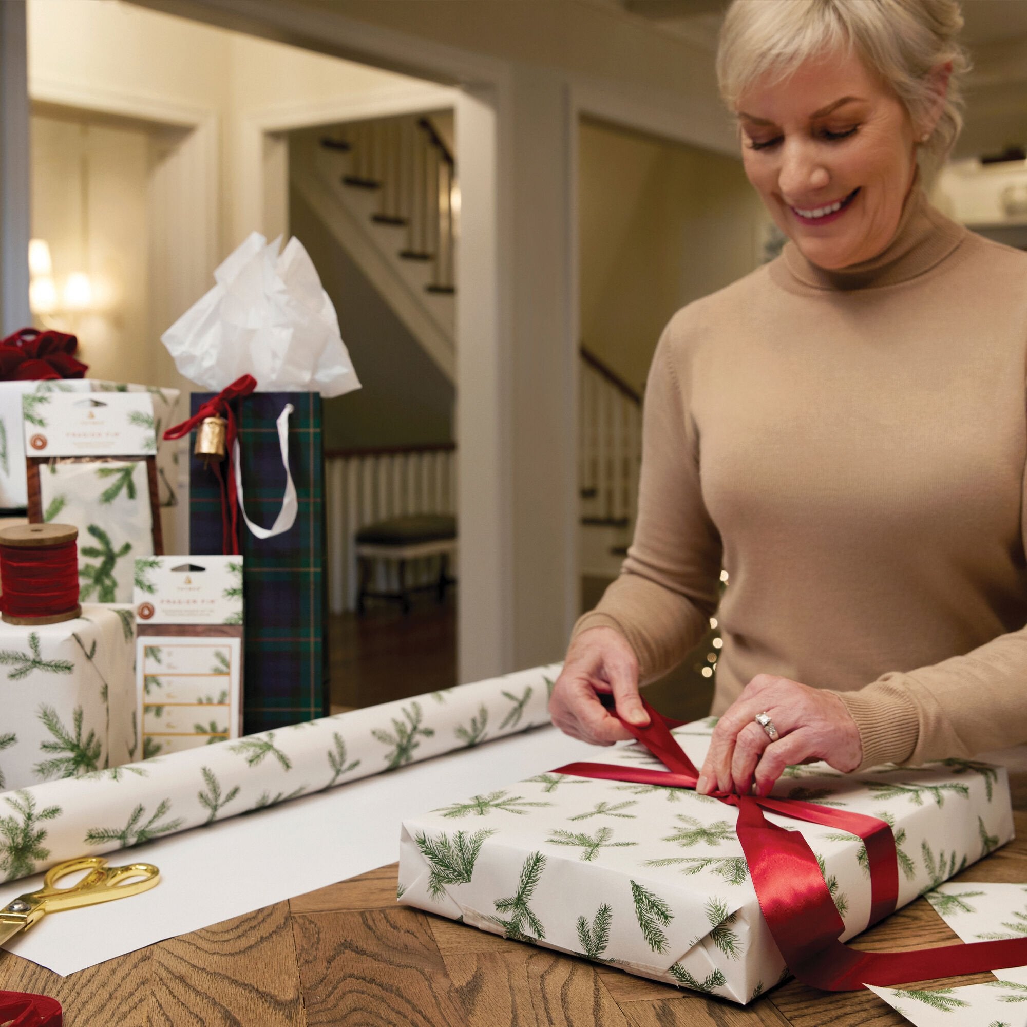 Frasier Fir® Fragranced Wrapping Paper. 2 pack - Image 6