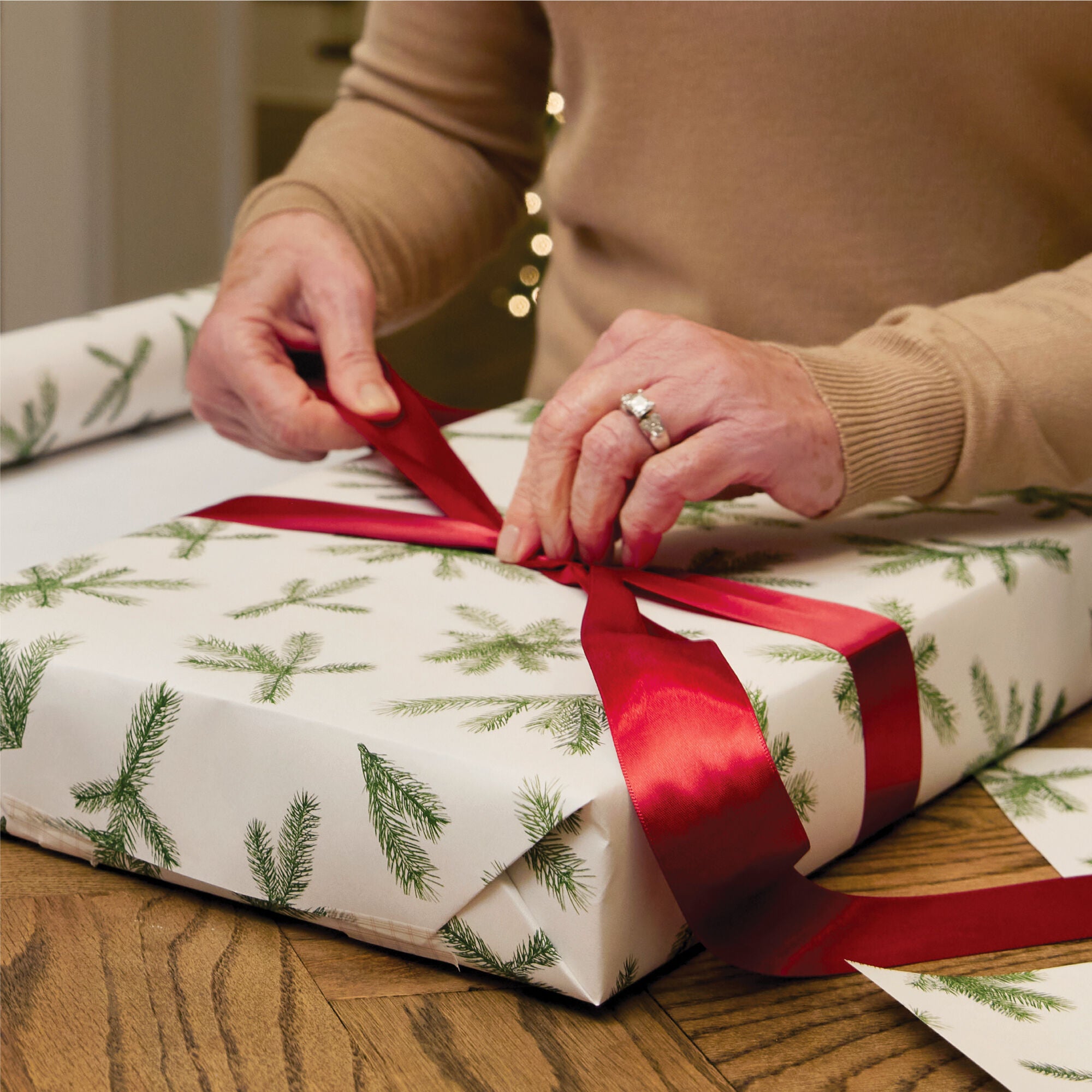 Frasier Fir® Fragranced Wrapping Paper. 2 pack - Image 4