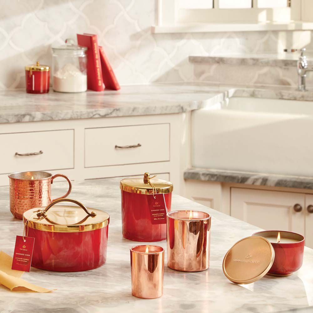 Simmered Cider Candle Tin with Gold Lid - Image 4