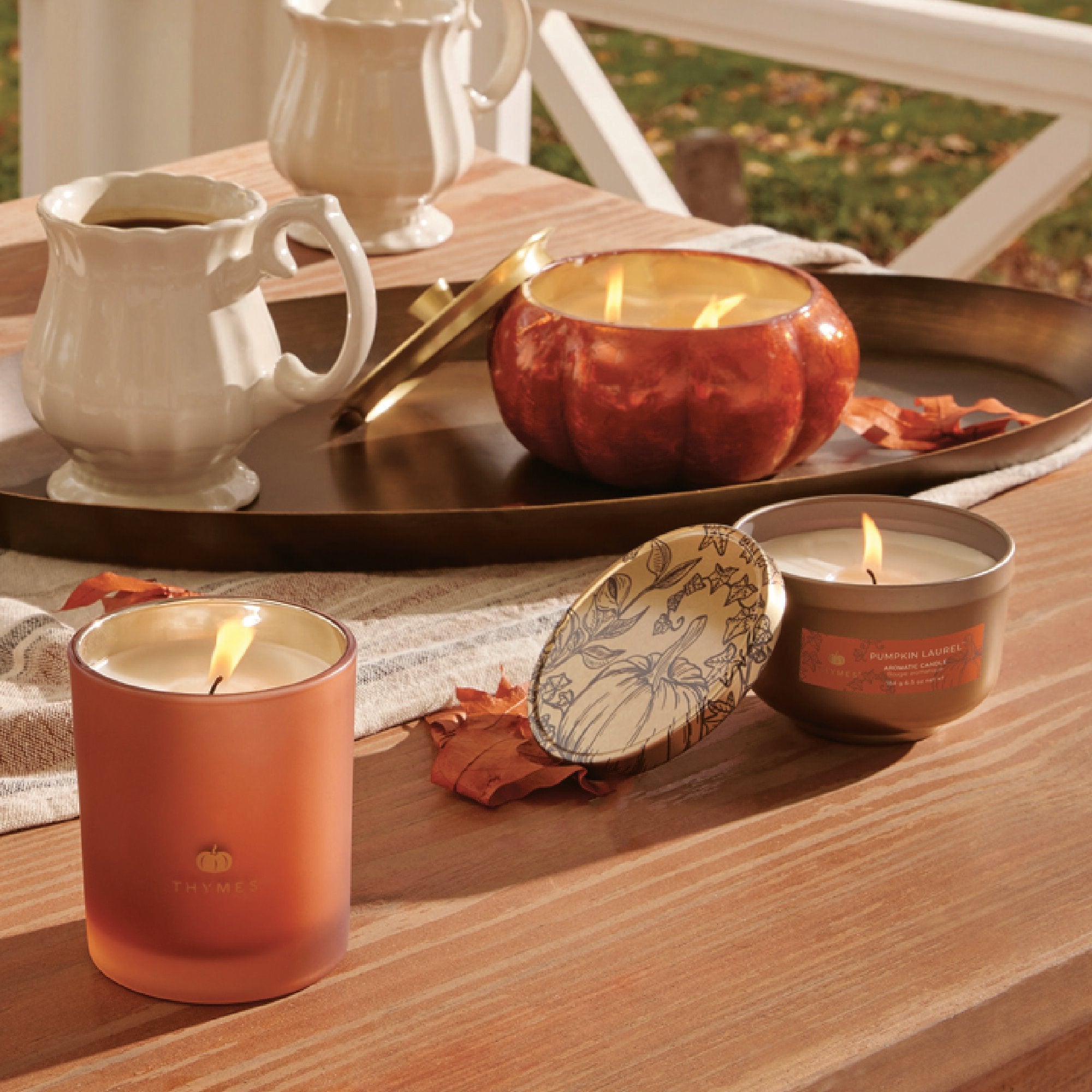 Pumpkin Laurel Statement Large Candle - Image 3