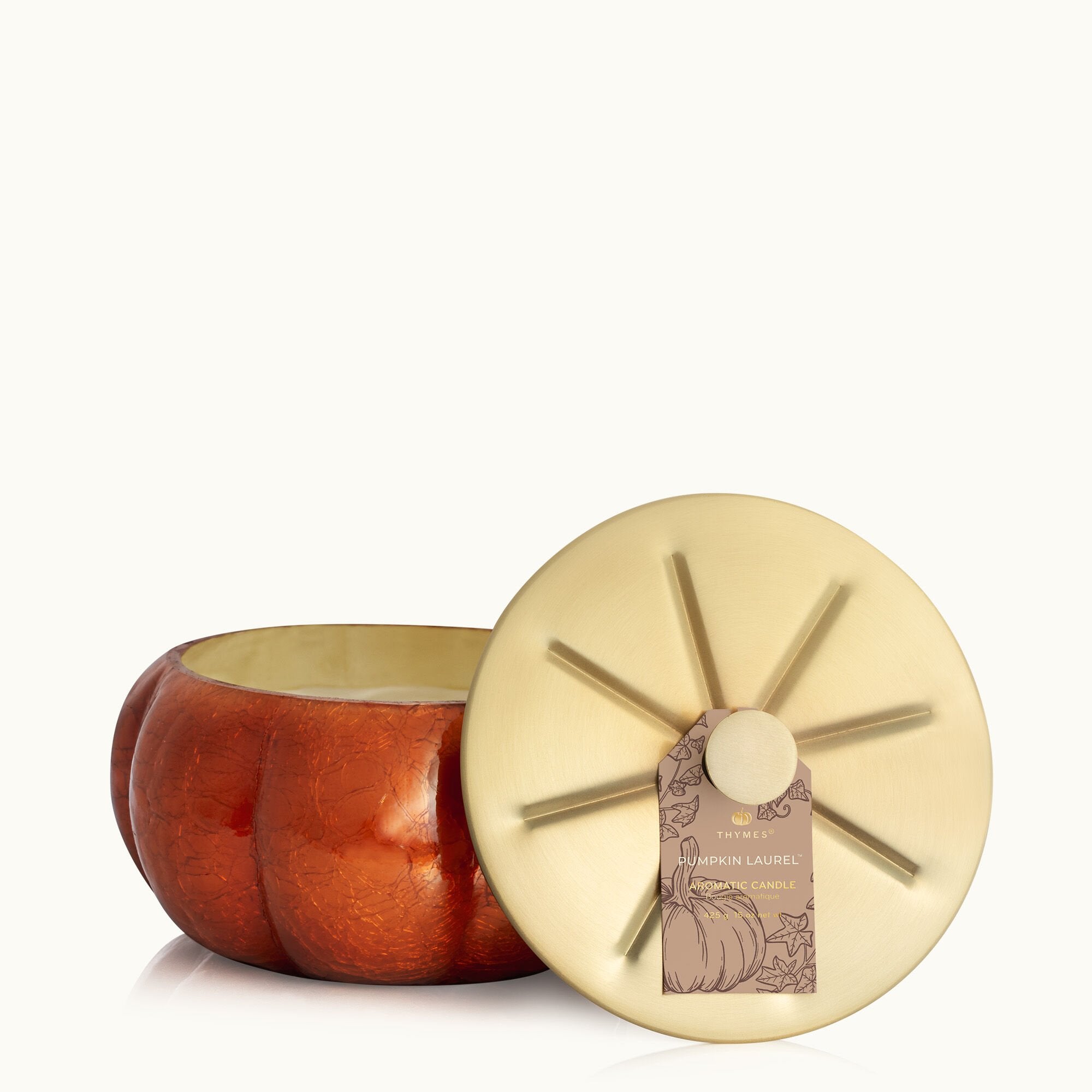 Pumpkin Laurel Statement Large Candle - Image 5